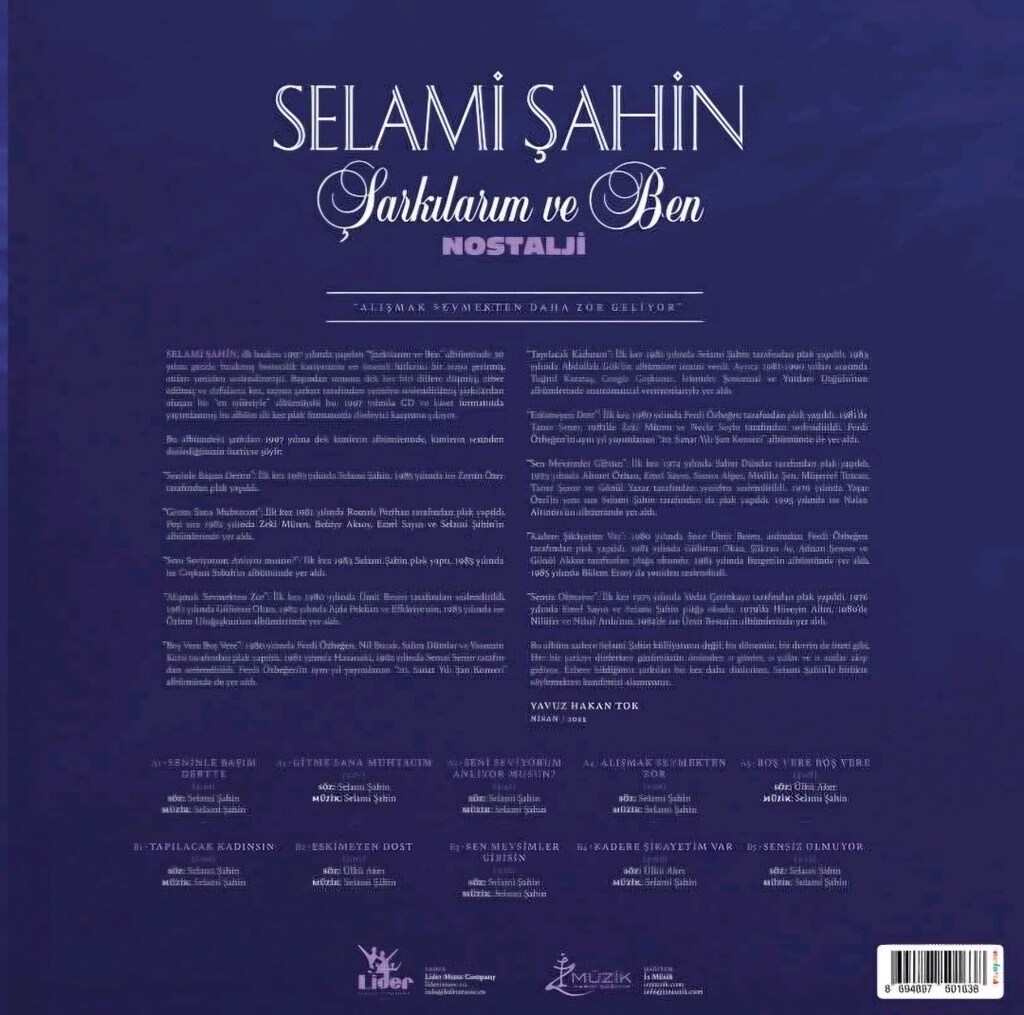 SELAMİ ŞAHİN NOSTALJİ SIFIR AMBALAJINDA RENKLİ LP PLAK - 3