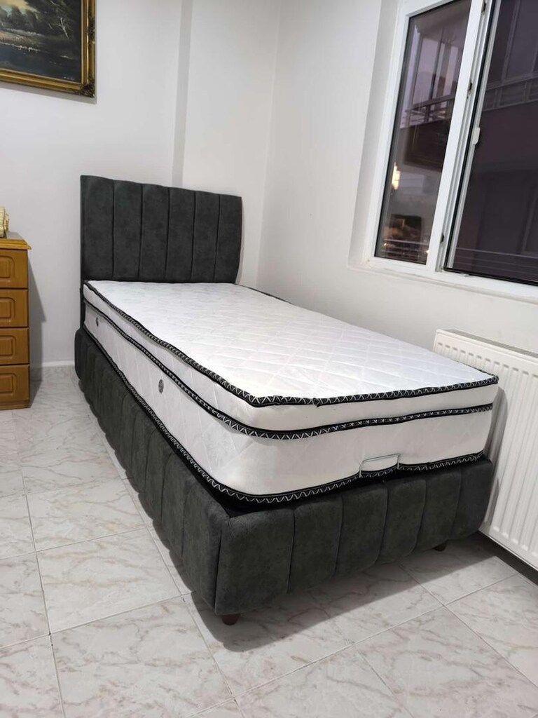 ultra lüks tek kişilik 90x190 baza başlık yatak dev kampanya sıfıt ürn - 2