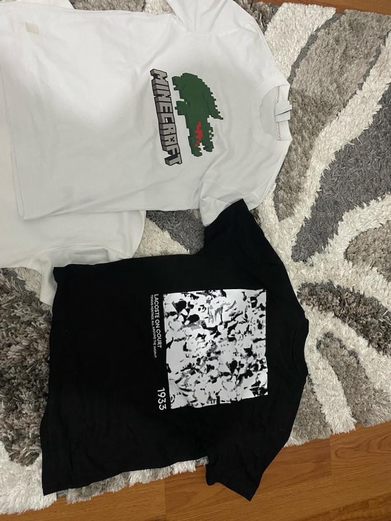 orjinal hiç giyilmemiş lacoste tşörtler