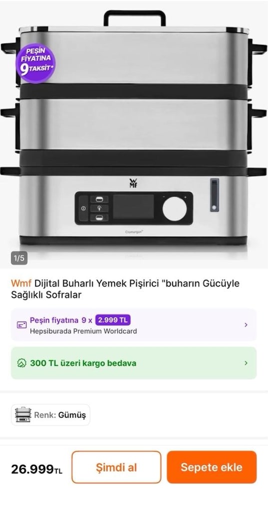 buharlı pişirici WMF - 7