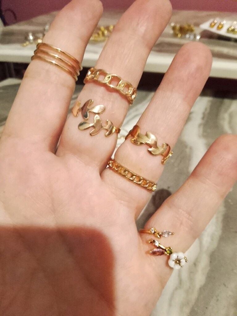 Çelik solmayan takılar yüzük küpe toplu fiyatı - 6