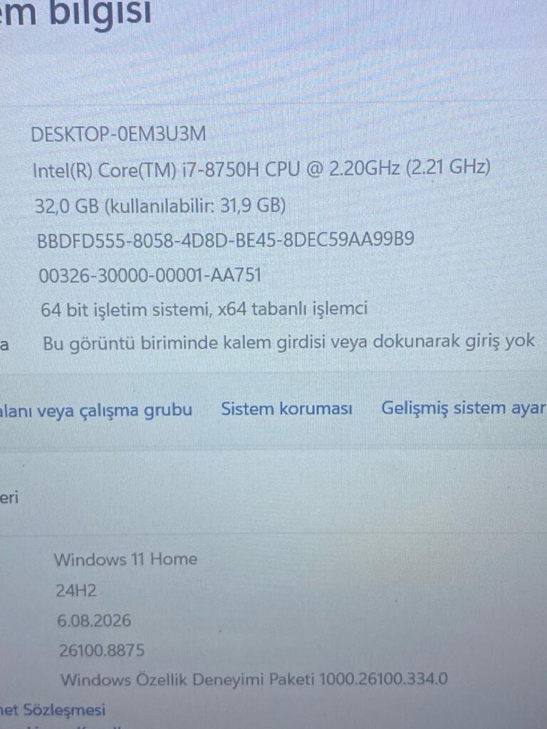 Dell G3 3579 İ7 Gaming Notebook - 4