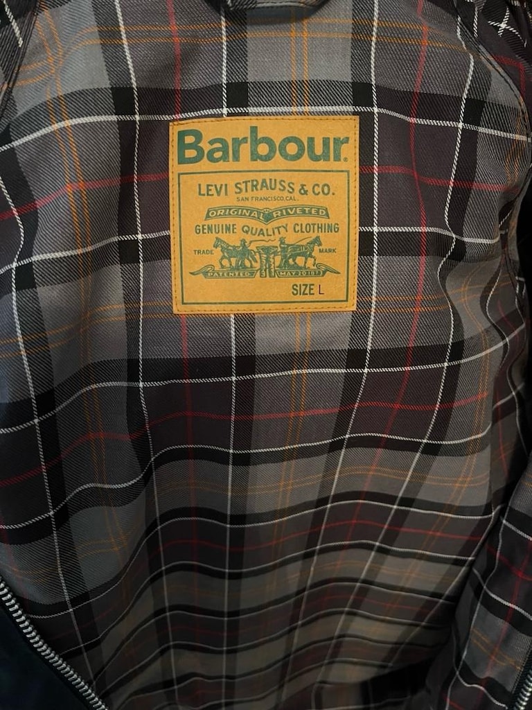 Faturali sıfır orjinal Barbour X Levis yagli mont ceket - 2