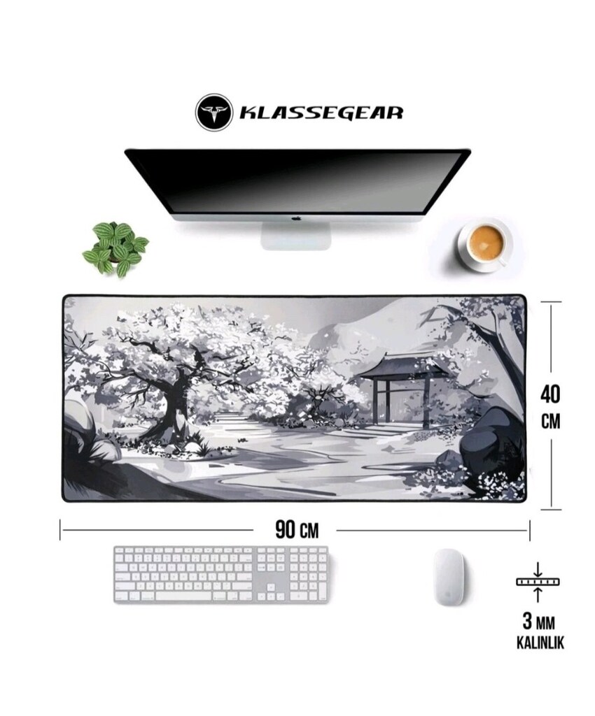 KlasseGear Pro Zen Garden 90x40 Cm Xxl Gaming Oyuncu Mouse Pad - 2