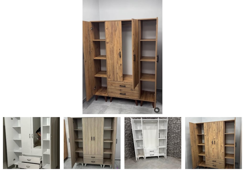 4 kapaklı elbise dolabı wgfzvbxmzw - 2