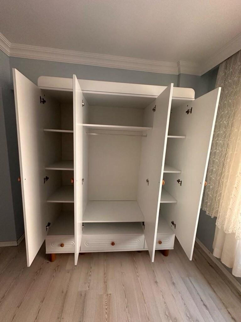 Bohem 4K Gardrop Hayırlı olsun. Mebran mdf kapaklı 160x210 cm - 3