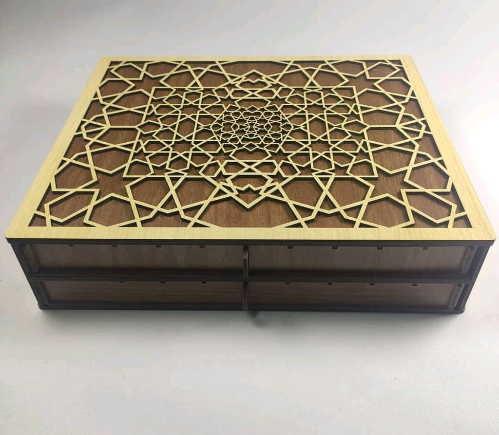 2 KATLI 20 BÖLMELİ TESBİH KUTUSU AHŞAP - 3