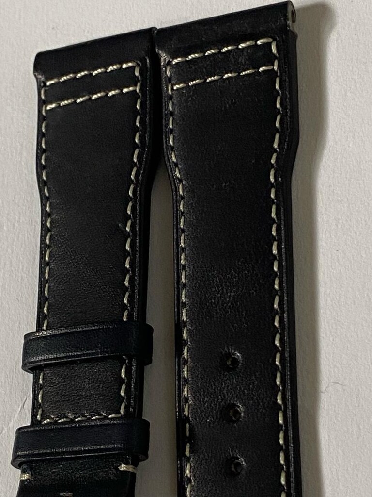 IWC siyah deri kordon kolay tak çıkart 21 mm - 7