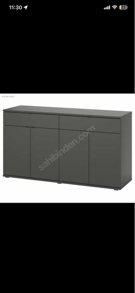 İkea Kapaklı Çekmeceli Dolap 140x37x75