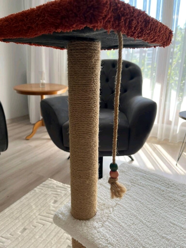 kedi tırmalama tahtası ve oyun alanı - 4