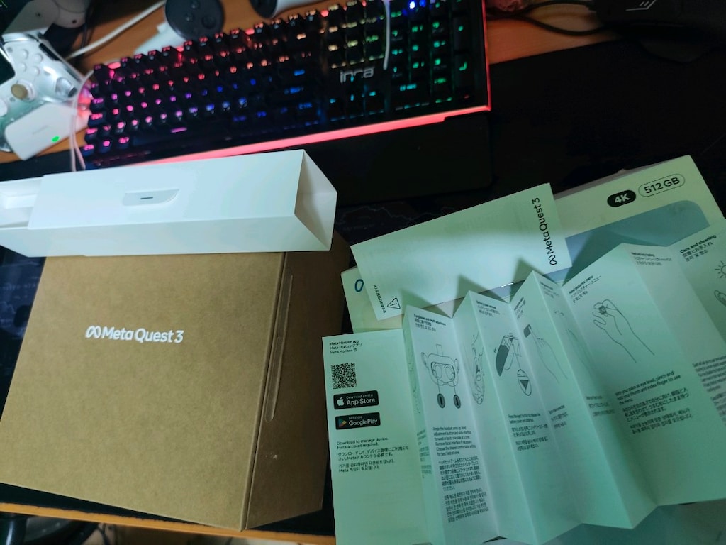 Meta Quest 3 512GB (En Üst Model) – Logitech Direksiyon Seti ile Takas - 9