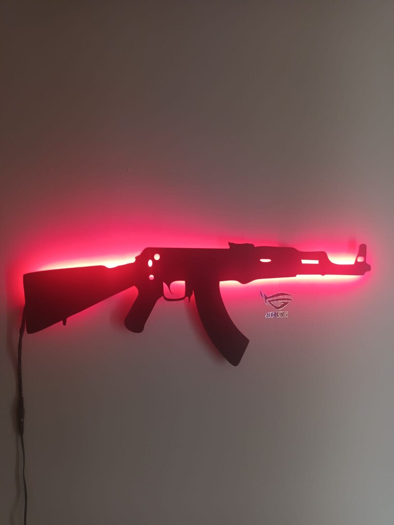 Led Işıklı Tablo AK47 Keleş - 2