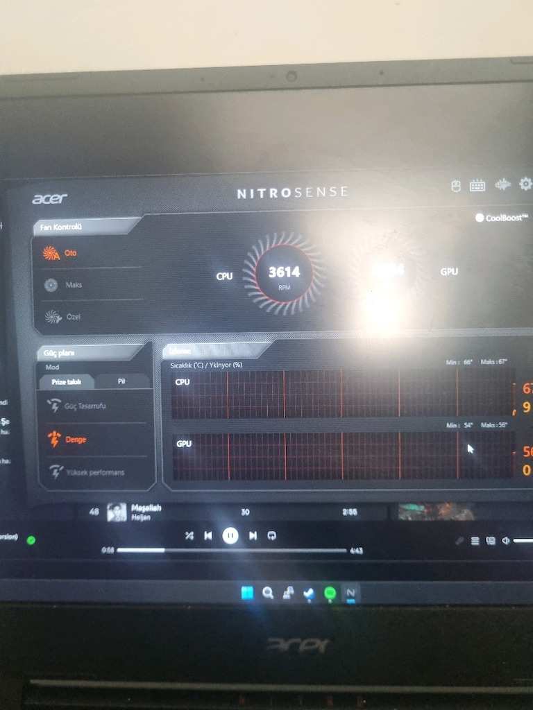 Nitro acer 5 i5 12. nesil rtx4050 - 2