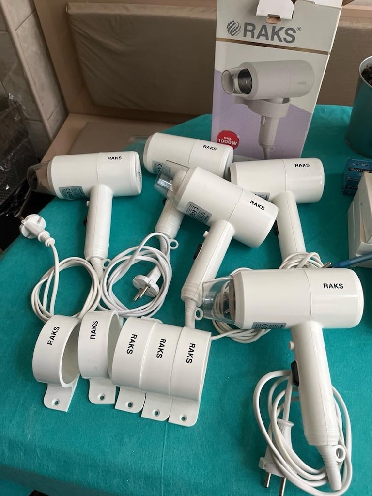 6 Adet Raks Luiz 1000W Otel Tipi Saç Kurutma Makinesi - 5