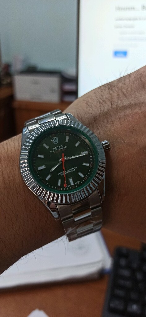 rolex çelik kasa kordon pilli kol saati - 10