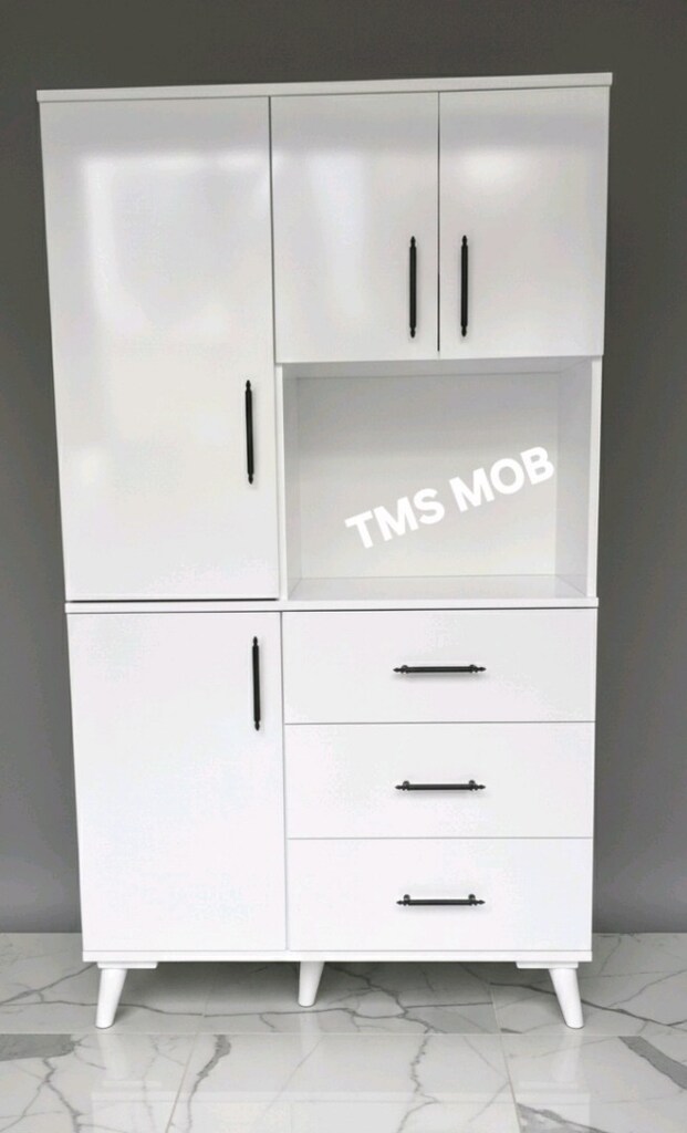 Dolap Mdf Derin çekmeceli raflı kahve köşesi dolabı mutfak dolap - 3