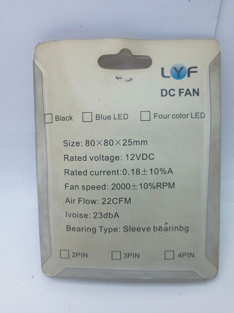 80mm 25mm 12volt Kasa Fan - 7