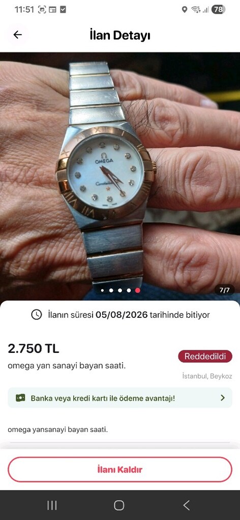 omega bayan saati - 7