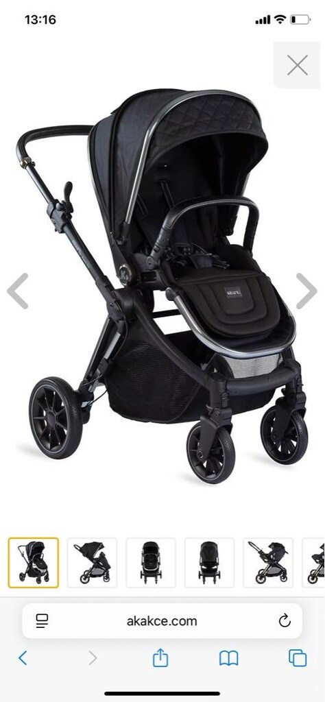 kraft napoli pr travel sistem siyah bebek arabası ve puset - 2