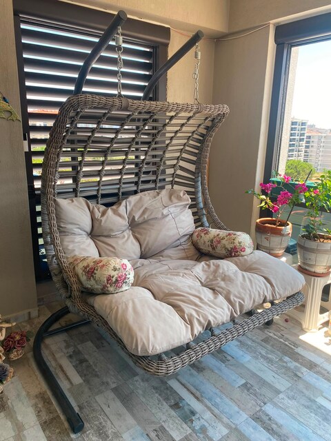 balkon bahçe salıncağı tertemiz