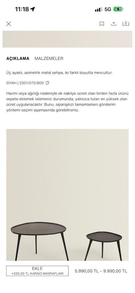 zara ikili orta sehpa - 6
