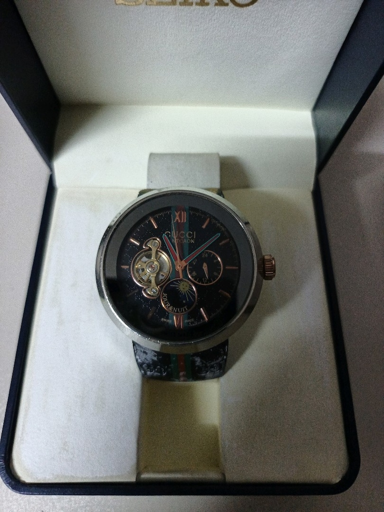 Gucci Siyah Kadran Erkek Saat - 4