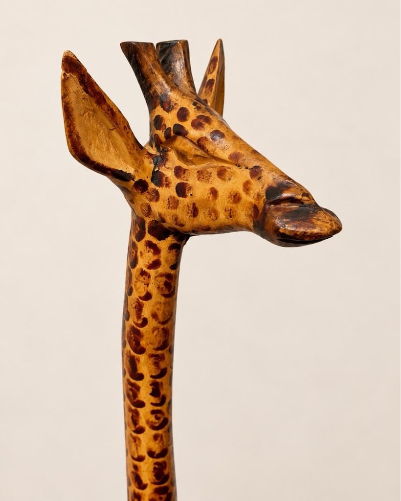 Kenya El Oyması Ahşap Zürafa – 125 cm - 2