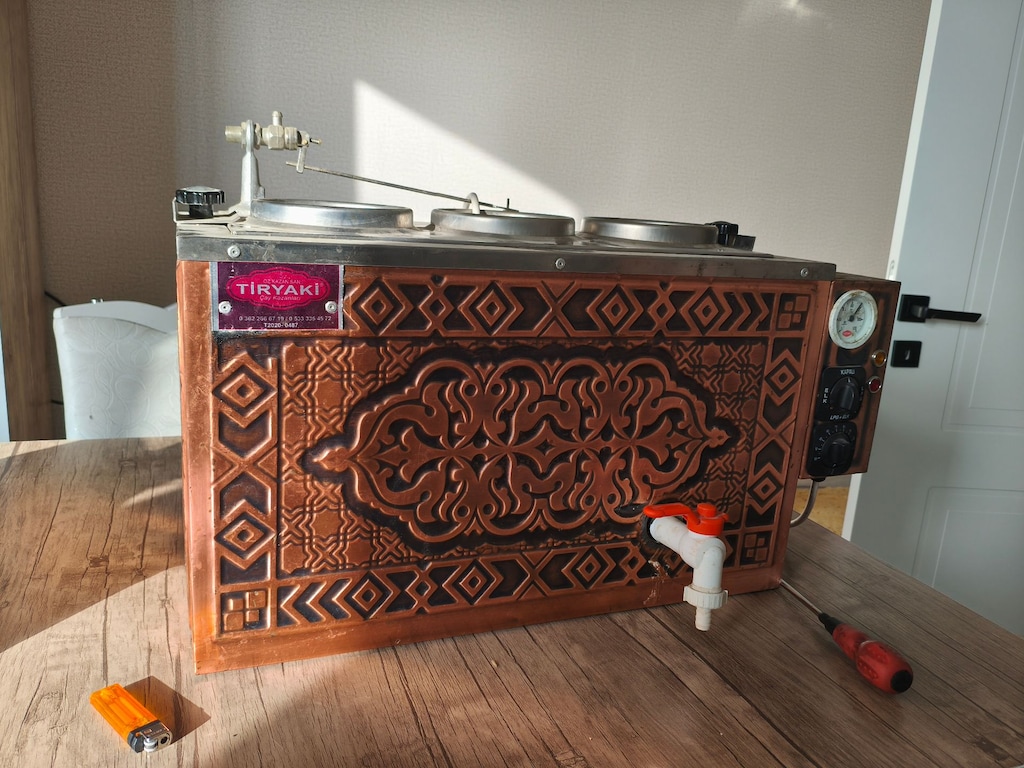 Tiryaki termostatli ve elektrikli lpg li faal calisir - 5