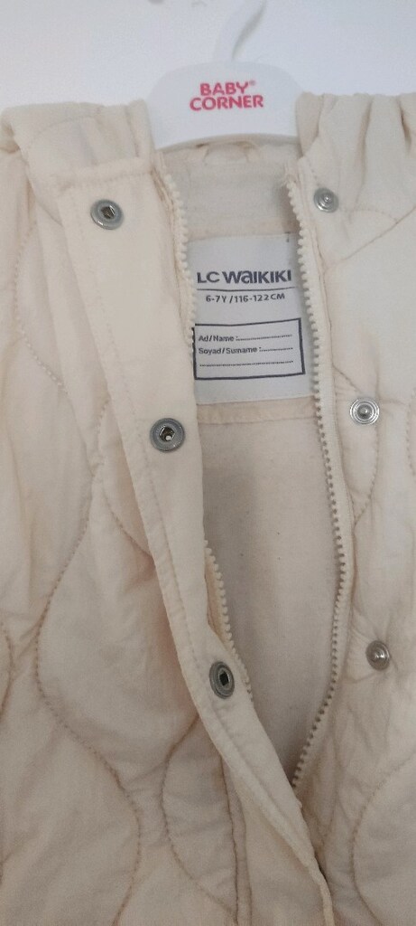 LCW 6/7 yaş Ekru Kapitone Çocuk Montu - 5
