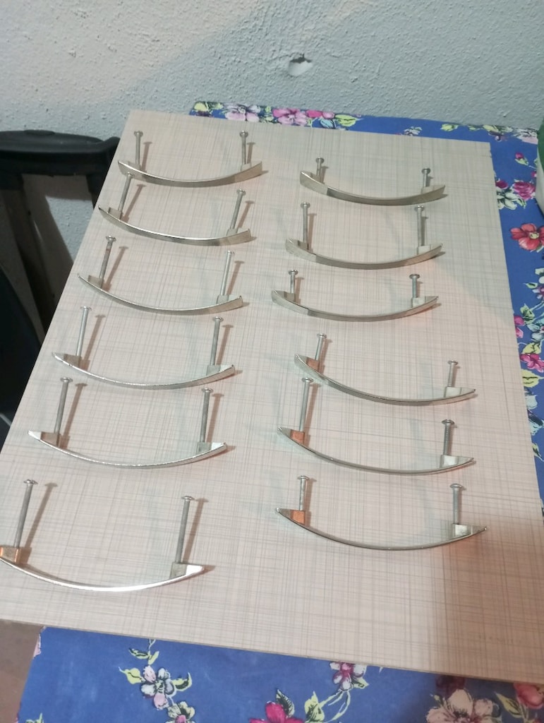 12 ADET DOLAP VEYA ÇEKMECE KULPU TOPLAM FİAT 2 VİDA ARASI 10 CM 2 EL - 2