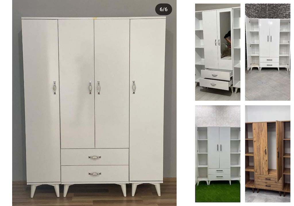 4 kapaklı elbise dolabı yeujetcicn - 5