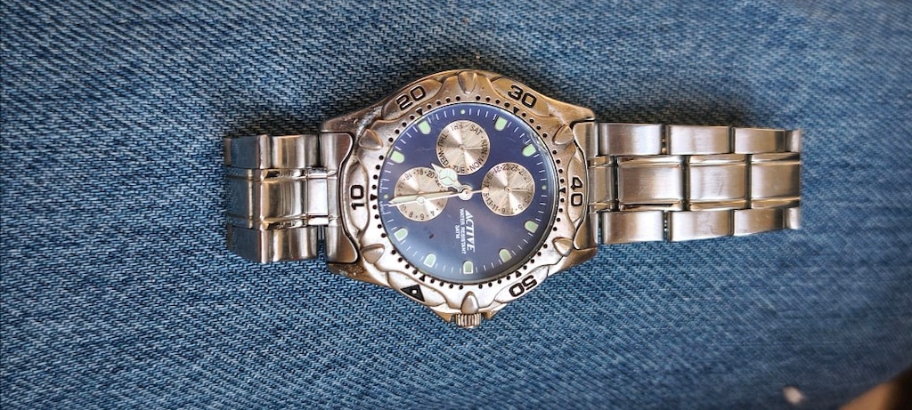 Activa D-8073 Quartz Kol Saati – Lacivert Kadran, Çelik Kordon, Kronog