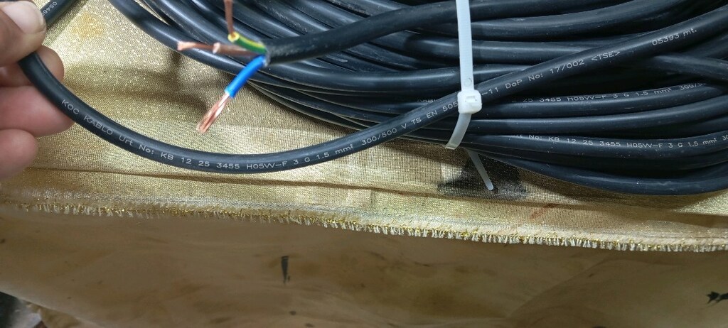 Sıfır 3x1.5 lük elektrikkalbosu..50 metredir - 3