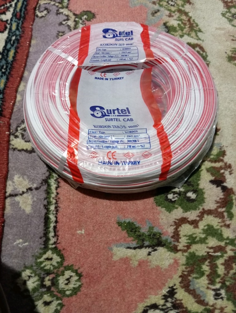 Elektrik Kablosu 2x0.75mm 24+24 48 Tel Tam Kesit 100 metre - 2