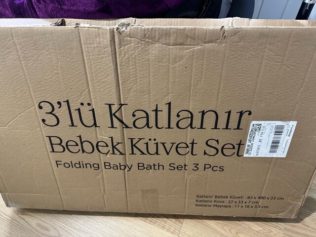 3 lü katlanır banyo seti