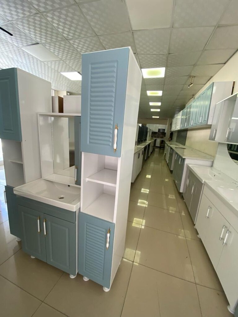 80 cm banyo dolabı 35 cm kiler medefe mebrankapak - 5