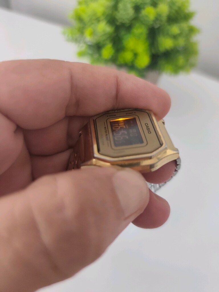 Orjinal Casio Mini Çelik Dijital Kadın Saat - 10