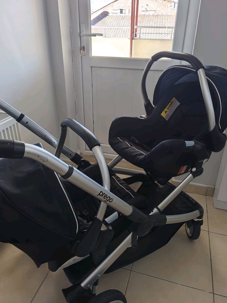Prego 2072 Ibiza İkiz Bebek Arabası - Full Paket / Travel Sistem - 3