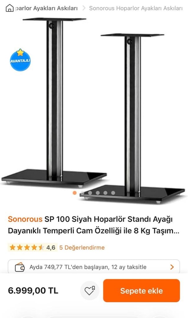 hifi hapörlör ayak / speaker standı - 3