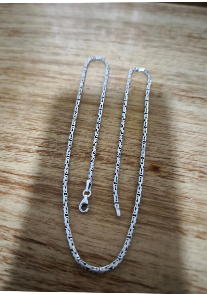 gümüş kral kolye 2.5 mm 55 cm 15 gr - 3