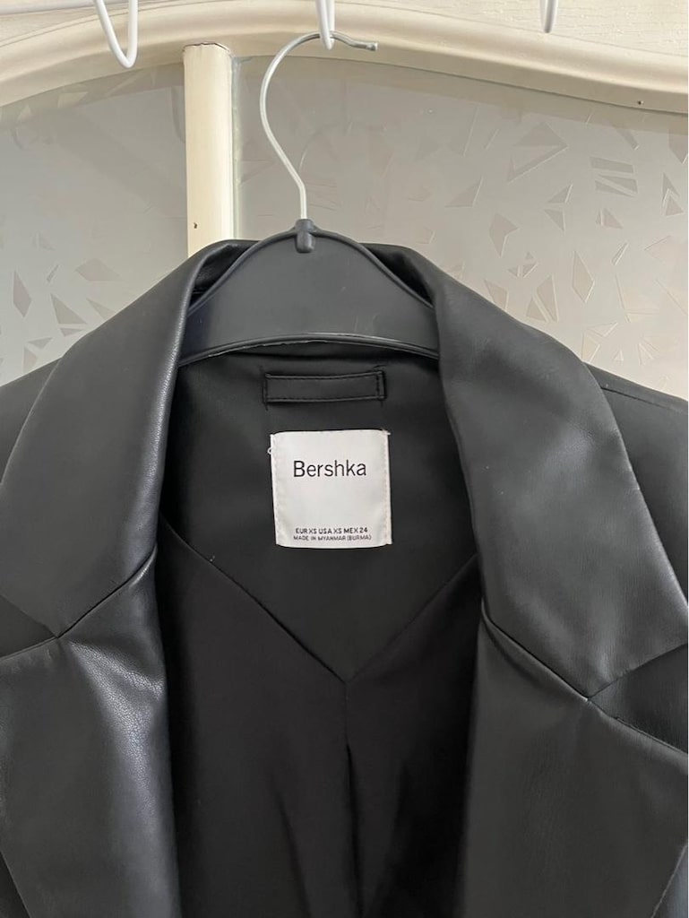 Bershka Siyah Deri Ceket - 3