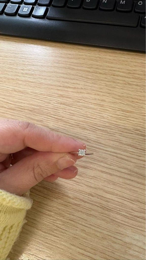 Tektaş Yüzük Pırlanta 0,18 ct - 2