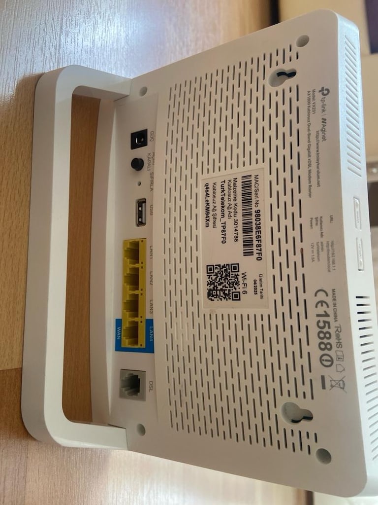 tp-link VX231- AX1800 wifi6 herhattı çalıştırır vdsl2 modem router - 4