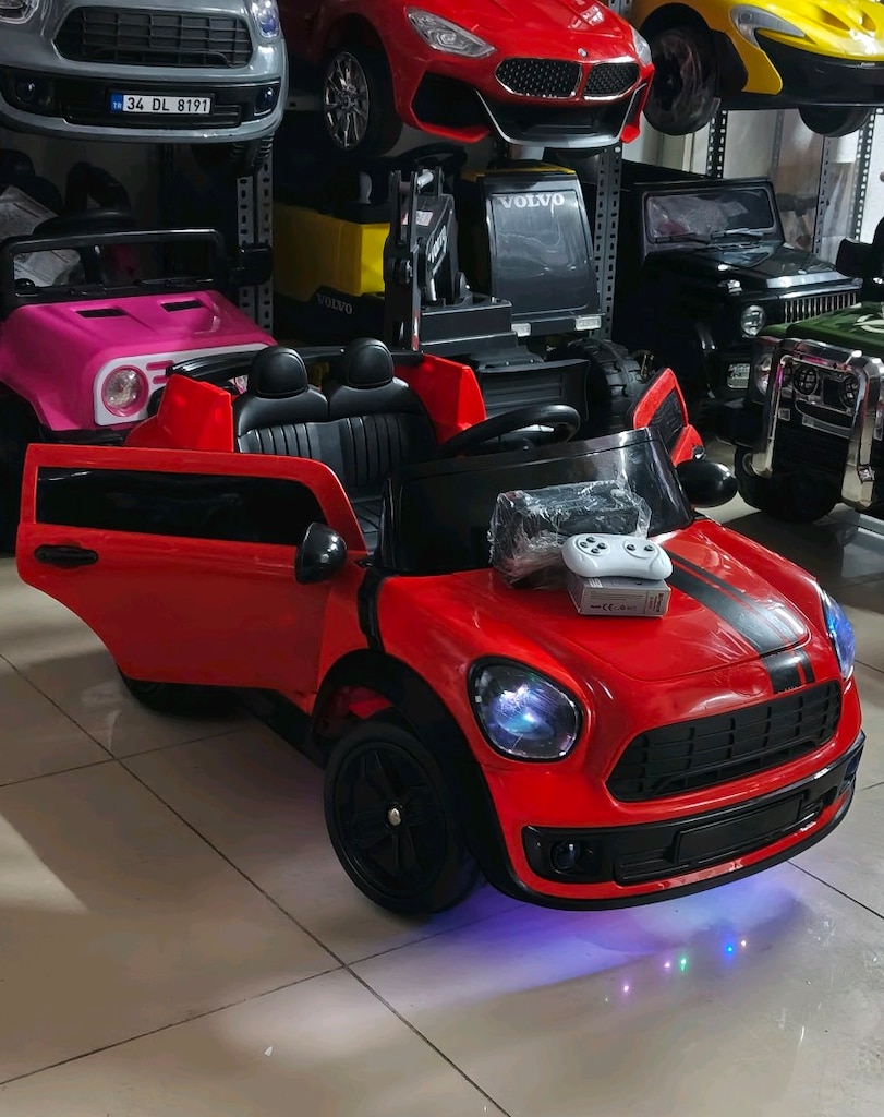 AnkaCar ÇOCUK OTO GALERİ 12+12 2 MOTOR 3 İLERİ KUMANDALI AKÜLÜ ARABA - 3