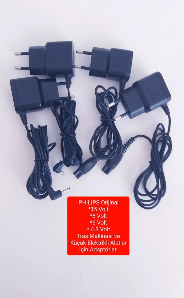 PHILIPS Orijinal 15 Volt 8 Volt 6 Volt 4.3 Volt Traş Küçük Elk Aletler - 2