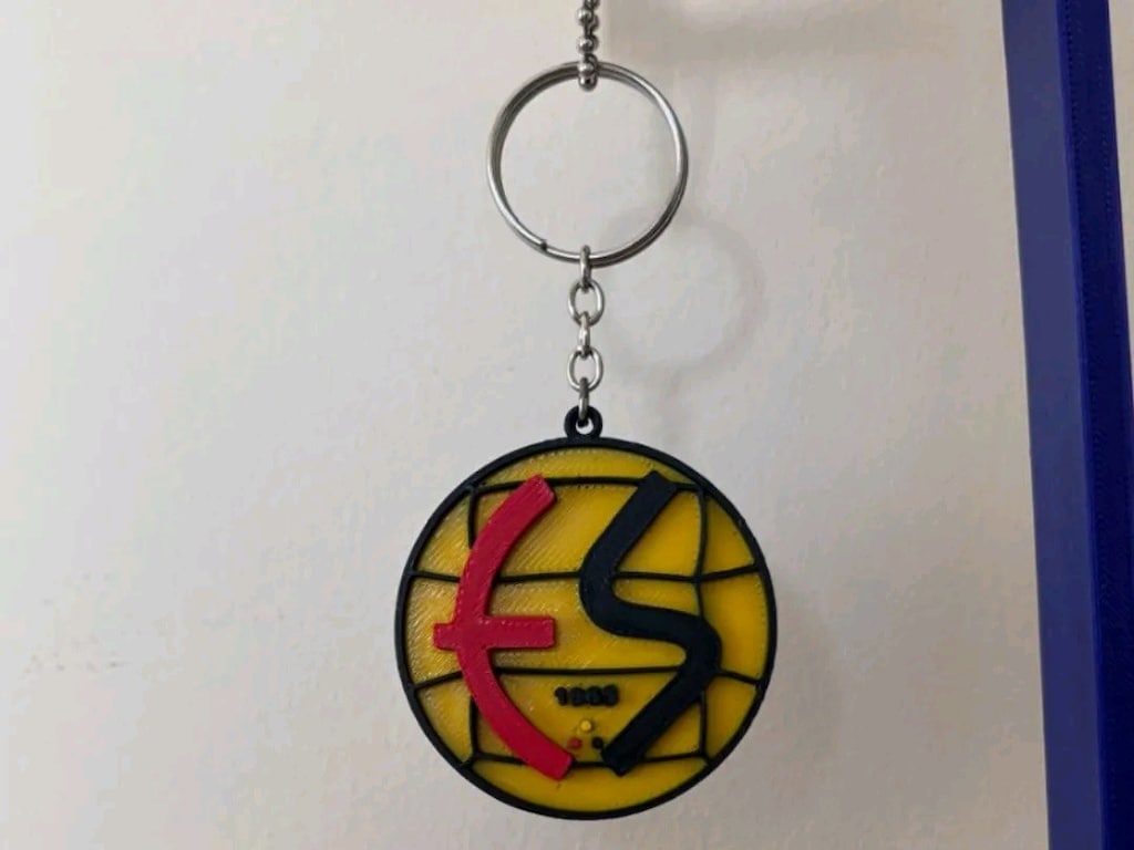 Eskişehirspor 3D Baskı Anahtarlık – Renkli Logo – Taraftar Hediyelik - 2