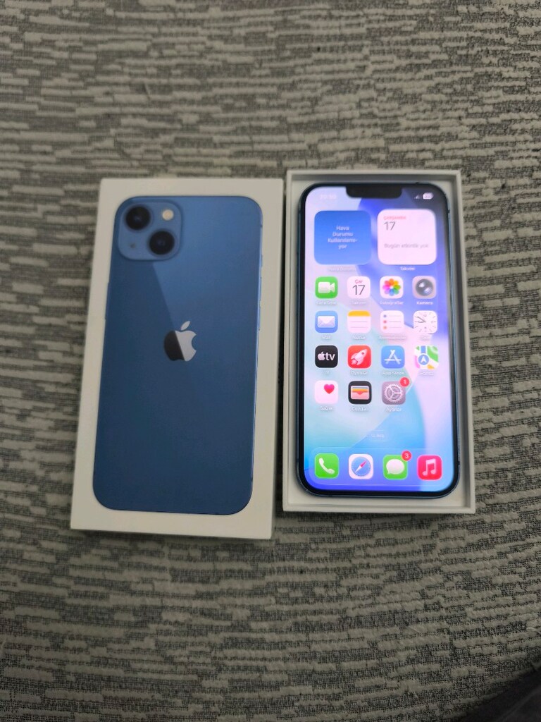 iPhone 13 256 GB pil 79 tertemiz kutu fatura mevcuttur - 2