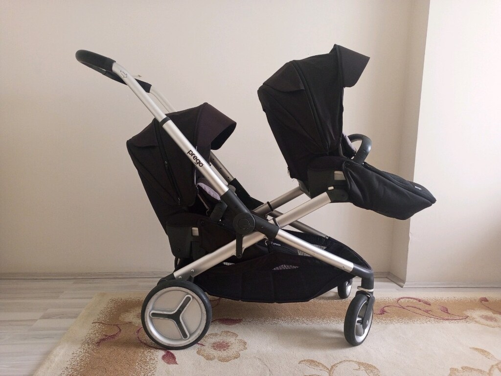 Prego İkiz Bebek Arabası – Çok Temiz Kullanılmış, Sorunsuz ve Kullanış - 3