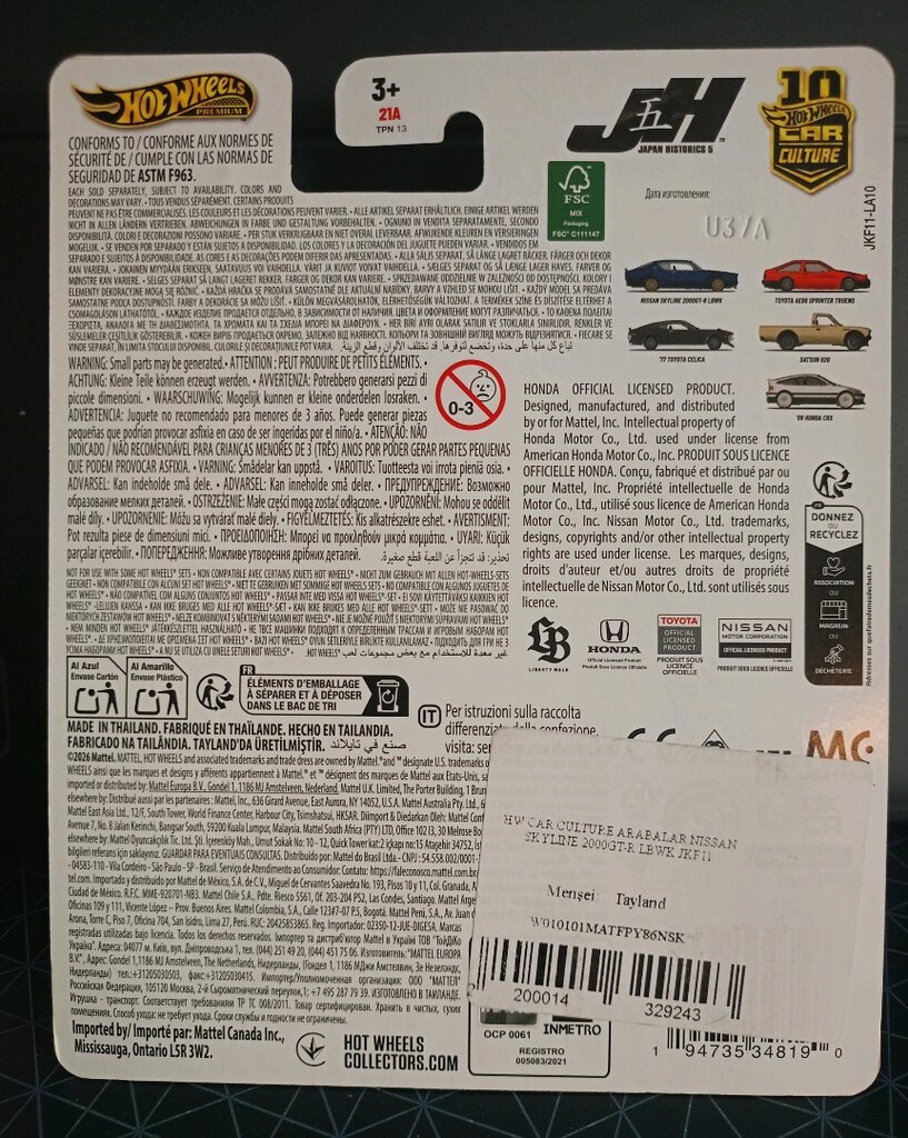 HOT WHEELS NISSAN SKYLINE 2000 GT-R LBWK - 2