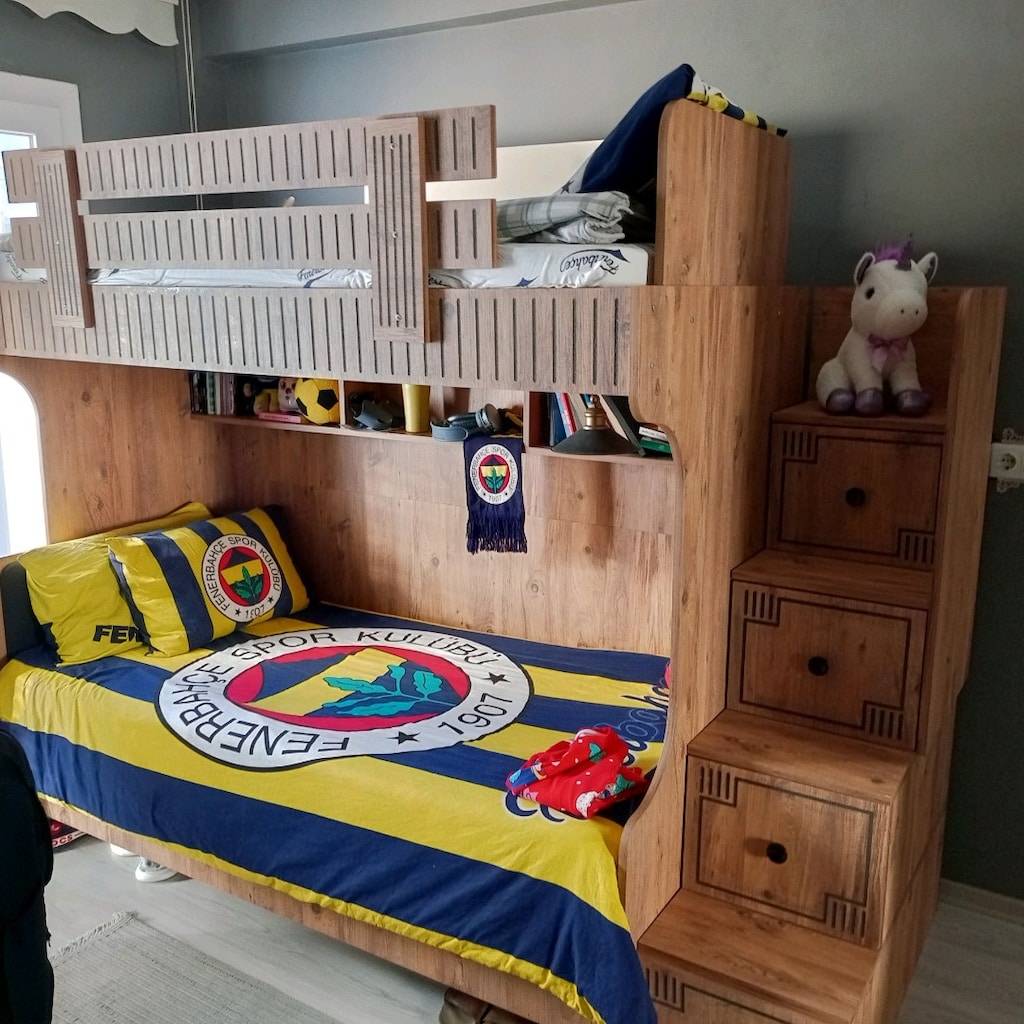 merdivenleri çekmece Ranza - 3